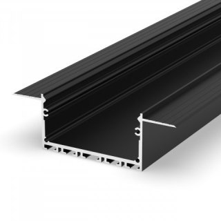 Profil LED podtynkowy P23-7 czarny - 2m