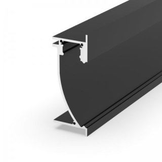 Profil LED przypodłogowy P26-2 czarny - 1m