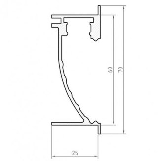 Profil LED przypodłogowy P26-2 srebrny - 2m