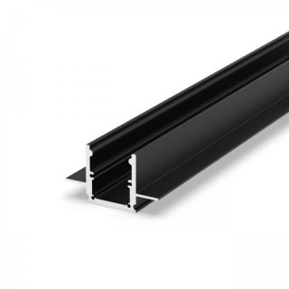 Profil LED sufitowy P25-2 czarny - 2m