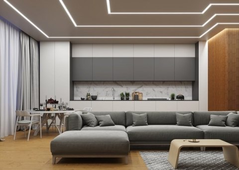 Profil LED wpuszczany P23-1 czarny - 2m Profil LED wpuszczany P23-1 czarny - 2m