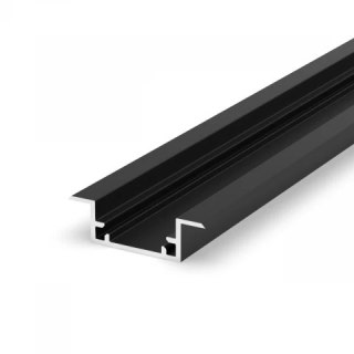 Profil hermetyczny LED P11-2 czarny - 1m