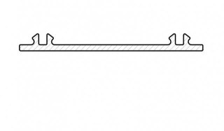Profil montażowy P22-6 - 1m