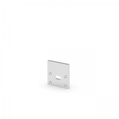 Zaślepka aluminiowa z otworem - Srebrna Zaślepka aluminiowa z otworem - Srebrna