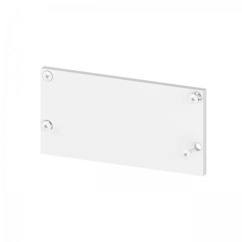 Zaślepka bez otworu aluminiowa - biała Zaślepka bez otworu aluminiowa - biała