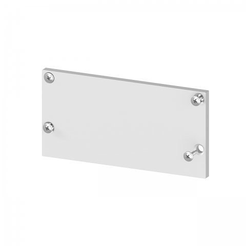 Zaślepka bez otworu aluminiowa - srebrna Zaślepka bez otworu aluminiowa - srebrna