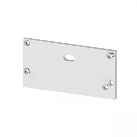 Zaślepka z otworem aluminiowa - srebrna Zaślepka z otworem aluminiowa - srebrna
