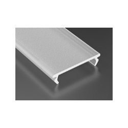Klosz Double PMMA Frosted Mleczny - 1 metr - do profilu aluminiowego