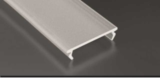 Klosz Double PMMA Frosted Mleczny - 1 metr - do profilu aluminiowego