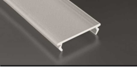 Klosz Double PMMA Frosted Mleczny - 1 metr - do profilu aluminiowego Klosz Double PMMA Frosted Mleczny - 1 metr - do profilu aluminiowego