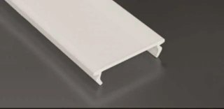 Klosz Double mleczny - 1 metr - do profilu aluminiowego