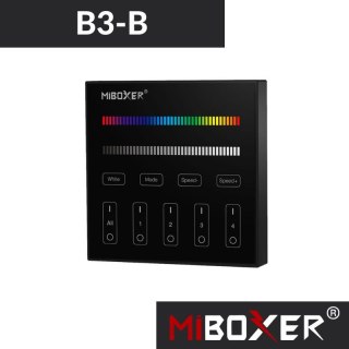 Mi.Light PANEL naścienny 4-STREFOWY RGB+WW+CW | czarny