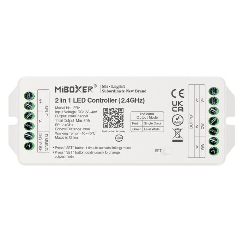 Mi-Light Sterownik PR2 RF 2.4G 20A 2in1 MONO/CCT