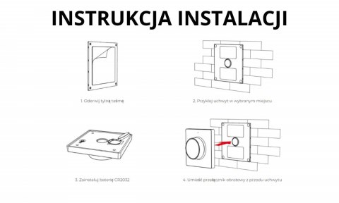 PANEL MONO/CCT NAŚCIENNY, POKRĘTŁO CR2032 K1