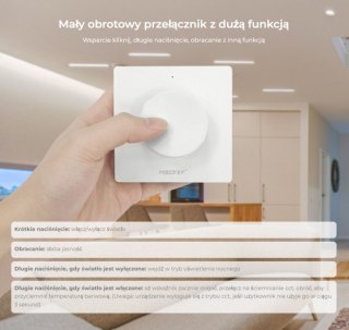 PANEL MONO/CCT NAŚCIENNY, POKRĘTŁO, CZARNY CR2032 K1-B