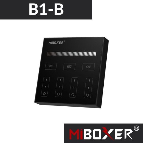 PANEL naścienny 4-STREFOWY MONO | czarny