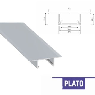PROFIL LUMINES PLATO WPUSZCZANY - SUROWY 2M