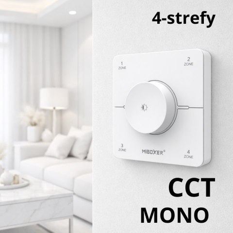 Panel naścienny K0S-W biały 4-strefowy