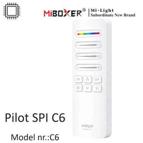 Pilot C6 do Taśm LED cyfrowych z uchwytem Magnetycznym biały C6-W Miboxer