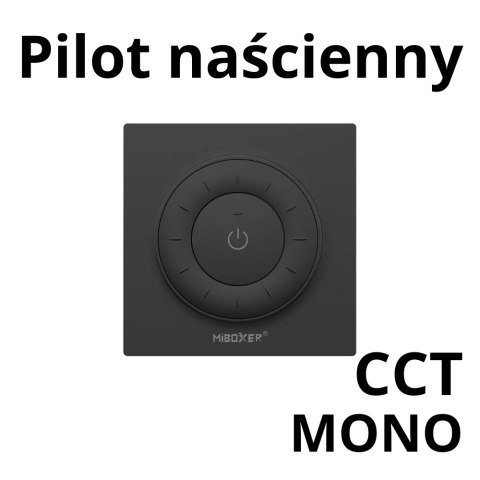 Pilot naścienny LED K3-B czarny MONO/CCT 1-strefowy