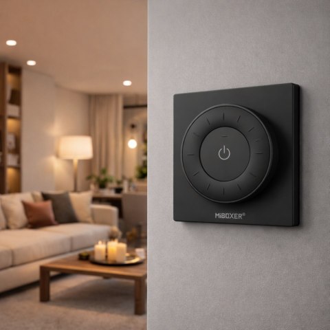 Pilot naścienny LED K3-B czarny MONO/CCT 1-strefowy