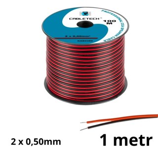 Przewód do taśm Led dwużyłowy 2x0,50mm 1 metr