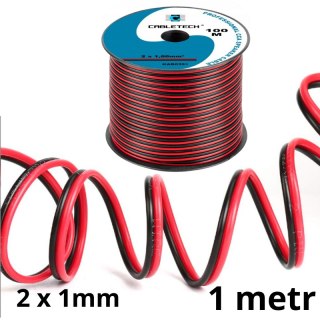 Przewód do taśm Led dwużyłowy 2x1mm 1 metr