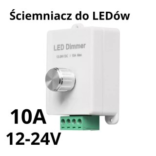 Ściemniacz do taśm LED DIM-K2 12V/24V 10A manualny pokrętło KNOB