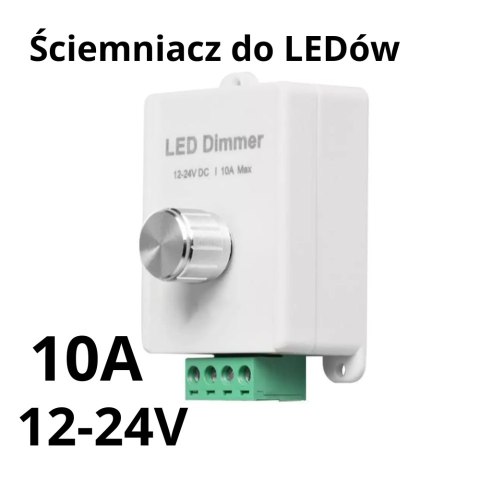 Ściemniacz do taśm LED DIM-K2 12V/24V 10A manualny pokrętło KNOB