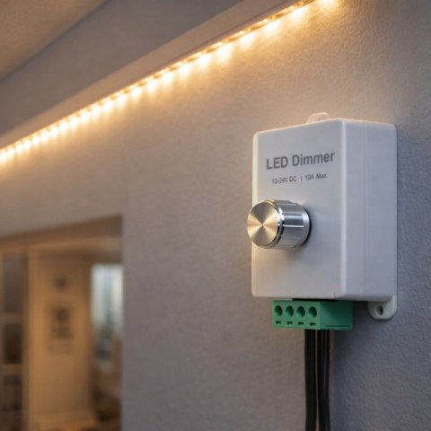 Ściemniacz do taśm LED DIM-K2 12V/24V 10A manualny pokrętło KNOB
