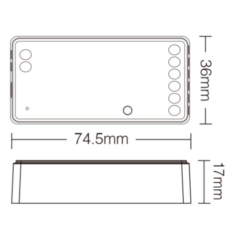 Sterownik SW5 Miboxer to taśm led 5w 1 wifi 2,4G