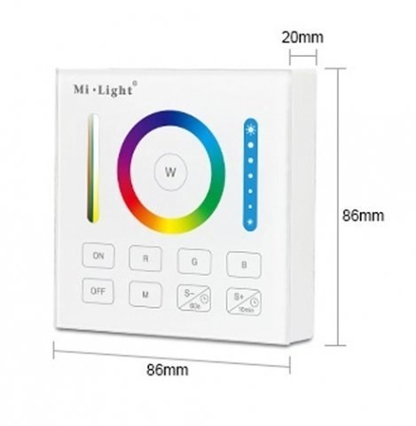 Sterownik naścienny Mi-Light B0 RGB+CCT