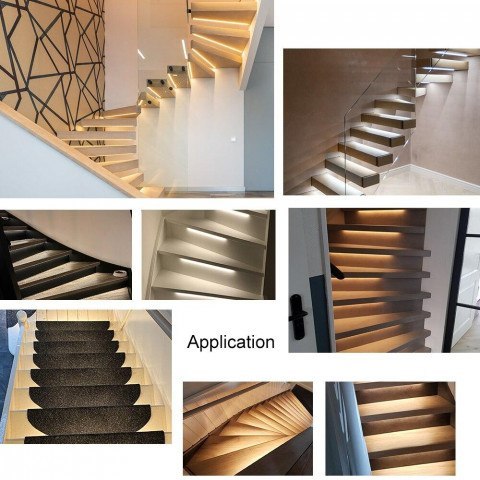 Sterownik schodowy 12-24V 240W 16 schod. 2 czujki PIR + pilot