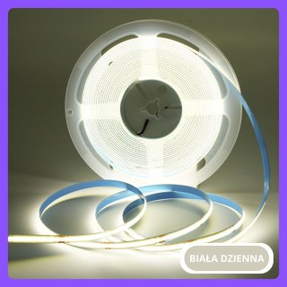 Taśma LED COB 24V 1 metr biała dzienna 9W ip20 480