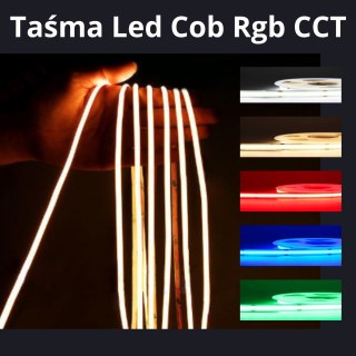 Taśma LED COB RGB CCT 24V 16W 840 LED/m HIGHLIGHT-1m