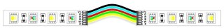 Usługa dolutowania przewodu długości +/- 10cm pomiędzy dwoma odcinkami taśmy RGB+CCT
