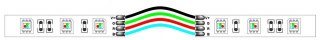Usługa dolutowania przewodu długości +/- 10cm pomiędzy dwoma odcinkami taśmy RGB