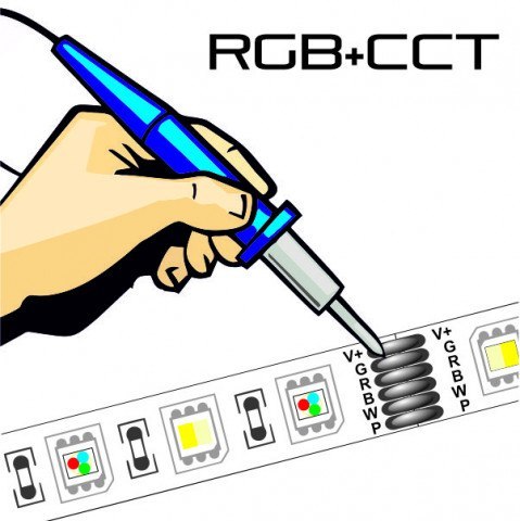 Usługa lutowania taśmy z taśmą RGB+CCT