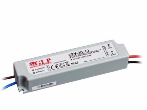 Zasilacz LED 24W napięciowy 12V 2A IP67 hermetyczny - GLP