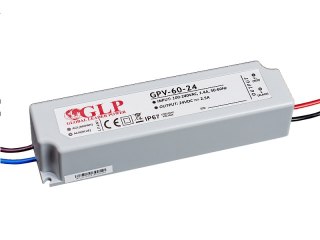 Zasilacz LED napięciowy 24V 60W 2.5A IP67 hermetyczny IP67- GLP