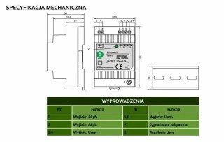 Zasilacz na szynę DIN 30W 12V