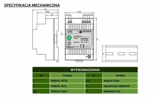 Zasilacz na szynę DIN 30W 24V