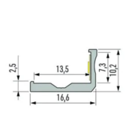 Profil LED aluminiowy typ F