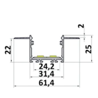 Profil LED architektoniczny P22-7