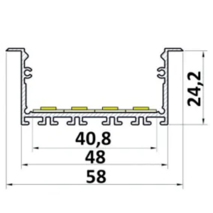 Profil LED architektoniczny P23-1