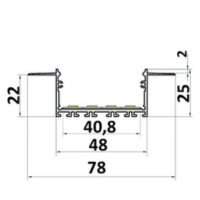 Profil LED architektoniczny P23-7