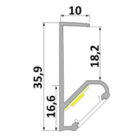 Profil LED kątowy Q18