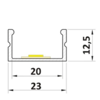 Profil LED nawierzchniowy P13-2