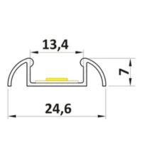 Profil LED nawierzchniowy P2-1