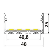 Profil LED nawierzchniowy P23-3